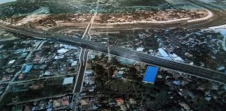 A perspective view of the flyover in Brgy. Aganan, Pavia, Iloilo.