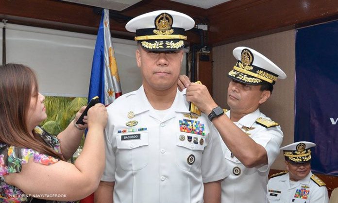 Giovanni Carlo Bacordo President Rodrigo Duterte named Fleet Commander Rear Admiral Giovanni Carlo Bacordo as the new Flag Officer-in-Command of the Philippine Navy. FILE PHOTO