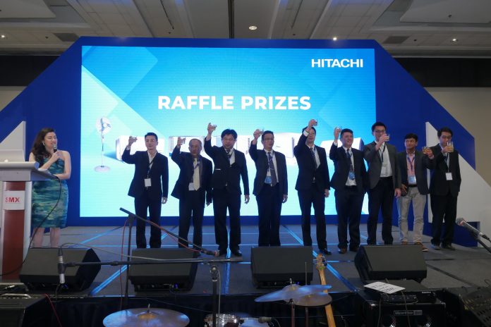 HITACHI 2020 DEALER CONVENTION. (from left) Wang, Sheng Te – chief finance officer of Johnson Controls-Hitachi Air Conditioning Philippines, Inc.; Lin, Chun Po – Manufacture Division president of Johnson Controls-Hitachi Air Conditioning Philippines, Inc.; Yang, Yi Chih – CEO of Johnson Controls-Hitachi Air Conditioning Philippines, Inc.; Peter Huang – Sales vice president of Johnson Controls-Hitachi Air Conditioning Philippines, Inc.; Ho, Sze Uan – Marketing Department manager of Johnson Controls-Hitachi Air Conditioning Philippines, Inc.; Kevin Gao – Service Department manager of Johnson Controls-Hitachi Air Conditioning Philippines, Inc.; Lin, Chi Chang – Project Department manager of Johnson Controls-Hitachi Air Conditioning Philippines, Inc.; Estelito Aliño Jr. – General Affairs Department manager of Johnson Controls-Hitachi Air Conditioning Philippines, Inc and Huang, Yi Cheng – Design Department manager of Johnson Controls-Hitachi Air Conditioning Philippines, Inc.