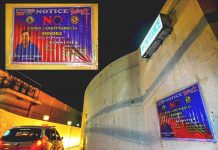 ‘FOR ADULTS ONLY’: Task force keeps eye on motels, lodging houses NO MINORS ALLOWED. Are motels, lodging houses and similar establishments in Iloilo City complying with Regulation Ordinance 2015-447 that bars minors from entering their premises? Task Force on Morals and Values Formation vows to see to it that they do. Photo shows a city government poster at the entrance of a motel issuing a public warning. IAN PAUL CORDERO/PN