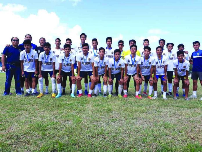 ILOPRISAA football upsets NOPSSCEA with a come from behind victory in their do or die championship matchup at the Villareal Stadium on Feb.4. EDWIN CARO LARU-AN