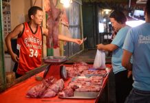 Iloilo City expands ASF pork ban A meat vendor at the Iloilo Central Market gives his customer her change. Iloilo City has not experienced a shortage in pork, pork products and by-products despite the ban on these products from areas hit by the African swine fever. IAN PAUL CORDERO/PN