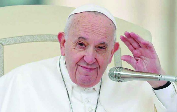 Pope Francis Pope Francis waves during the weekly general audience at Vatican, Feb. 26, 2020. REUTERS