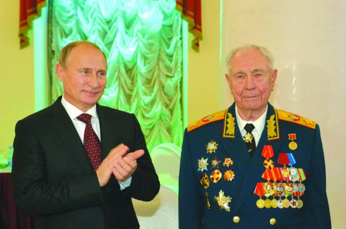President Vladimir Putin The last marshal of the Soviet Union Dmitry Yazov (right), with President Vladimir Putin, has died aged 95