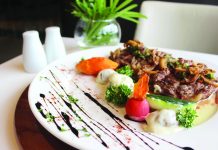 Valentine’s feast at Seda Ribeye steak with Chimichuri sauce