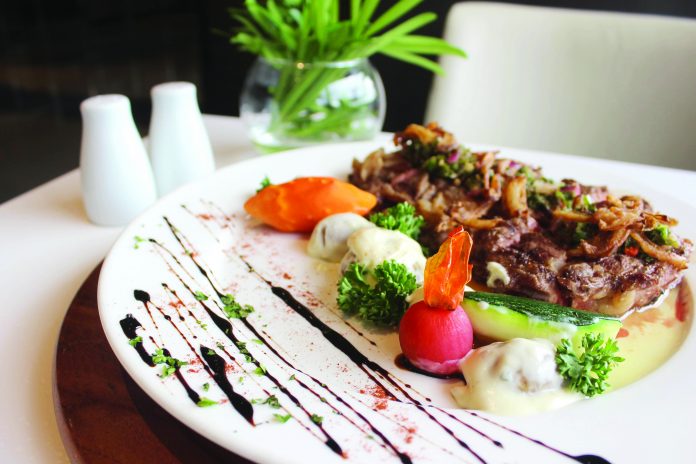 Ribeye steak with Chimichuri sauce Ribeye steak with Chimichuri sauce