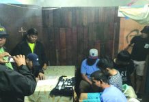 4 ‘drug peddlers’ fall in buy-bust Antidrug personnel inspect items seized from Ritchie Manday, Nevin Gabines, Felomino Cordova and John Michael Shiung. The suspects were nabbed in an entrapment operation in Barangay Estefania, Bacolod City on Feb. 19. CDEU/BCPO