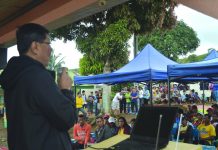 San Carlos City holds service caravans in remote villages San Carlos City Mayor Renato Gustilo leads the immersion activity in Barangay Codcod on Feb. 22. He said to some 200 participants from various sitios/puroks that it was the right time to air their sentiments to the government so that it can act, especially for the project development of the community. SAN CARLOS CITY LGU