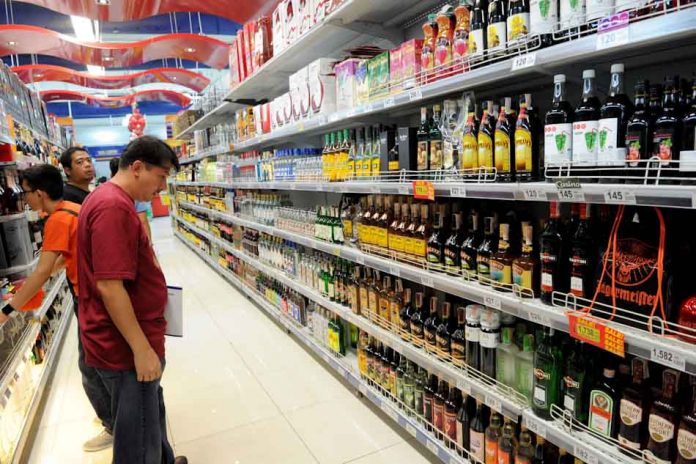 PHILIPPINES-HEALTH-TOBACCO-ALCOHOL-TAX With the new law in place, distilled spirits such brandy, gin, vodka, tequila, and whiskey would be charged a specific tax of P42 per proof liter, on top of a 22 percent tax representing excise and value-added taxes. Levies will increase to P47 per liter in 2021, P52 per liter in 2022, P59 per liter in 2023, and P66 pesos in 2024. ABS-CBN