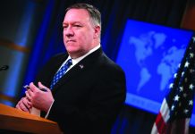 US upbeat on Taliban peace United States Secretary of State Mike Pompeo briefs journalists in Washington on Feb. 25, 2020. AFP