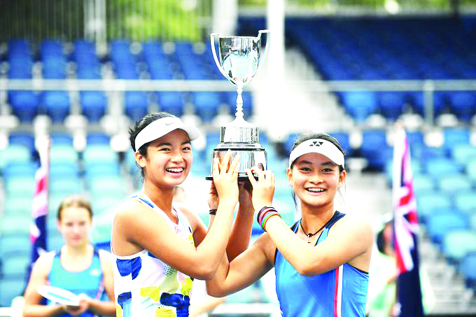 Alex Eala and Priska Madelyn Nugroho of Indonesia Australian Open girl’s doubles champion Alex Eala and Priska Madelyn Nugroho of Indonesia. AUSTRALIAN OPEN