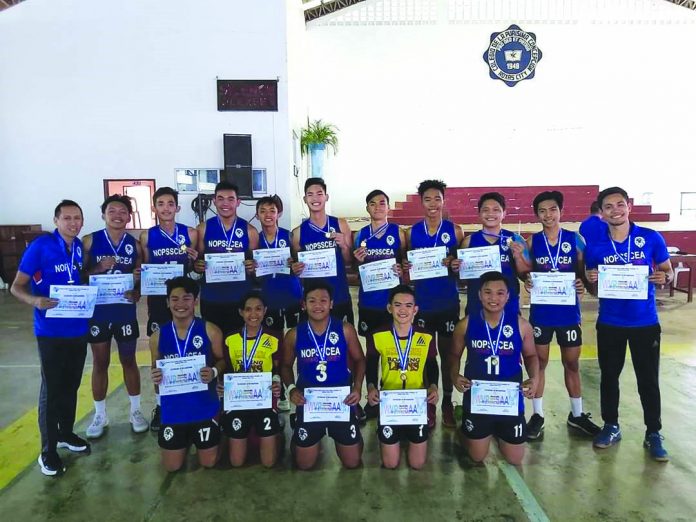 sports-volley NOPSSCEA secondary boys volleyball team. JOEL DUMAGAT
