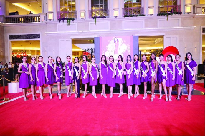 Miss Universe Philippines candidates at the launch of RWM’s Women’s Month celebrations.