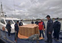 DSWD readies 24,200 food packs for quarantine-affected people Philippine Coast Guard personnel get ready to transport these boxes of family food packs from the Department of Social Welfare and Development to Negros Occidental from the seaport of Iloilo City via a ship of the Bureau of Fisheries and Aquatic Resources. DSWD Region 6 has prepositioned 24,200 family food packs should local government units need more for their constituents adversely affected by the ongoing enhanced community quarantine aimed at containing the spread of the coronavirus disease 2019. IAN PAUL CORDERO/PN