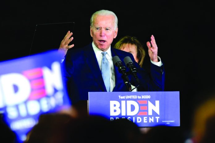 Democratic presidential candidate Joe Biden Democratic presidential candidate Joe Biden notched up startling early wins over leftist rival Bernie Sanders on Super Tuesday. AFP