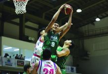 EcoOil-DLSU escapes CEU Scorpions in PBA D-League EcoOil-De La Salle University Green Archers’ Justine Baltazar emphatically grabs a rebound against a Karate Kid-CEU Scorpions defender. PBA