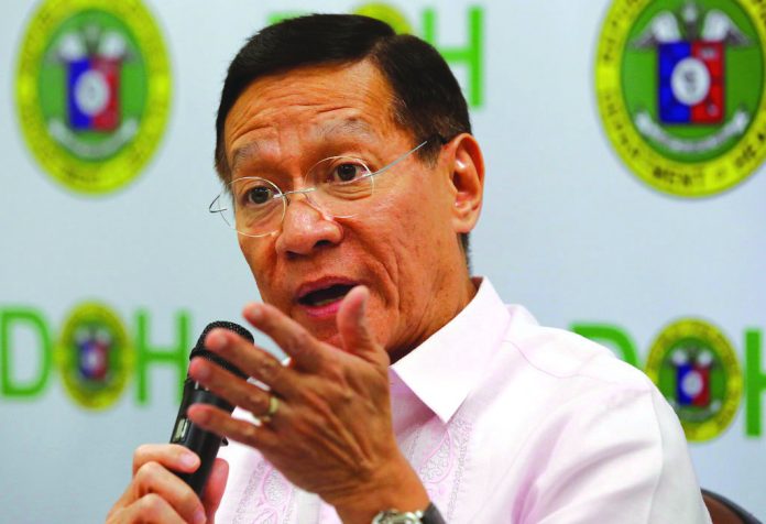 Francisco Duque III Health Secretary Francisco Duque says the number of persons suspected of carrying coronavirus disease 2019 is expected to climb daily due to government's tracing of those who interacted with patients infected with the illness. AP PHOTO/AARON FAVILA