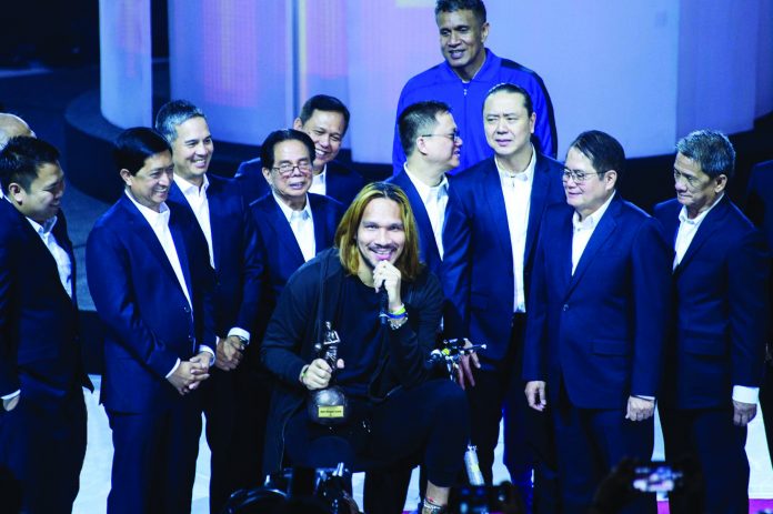 San Miguel Beermen’s star center June Mar Fajardo wins his sixth consecutive Philippine Basketball Association Most Valuable Player award last night. TIEBREAKER TIMES PHOTO