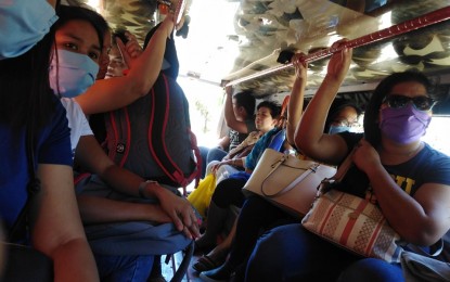 Land Transportation Franchising and Regulatory Board Jeepney Passengers in a public utility jeepney plying the Iloilo province and Iloilo City route still defy the social distancing measures against the coronavirus disease. The Land Transportation Franchising and Regulatory Board 6 said it will recommend to its central office to offer a one-month moratorium for transport operators as they expect income losses when social distancing will strictly be implemented. PNA
