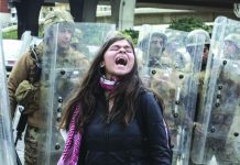 Anti-government protesters have been out on the streets for month amid Lebanon's financial crisis. GETTY IMAGES