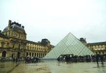 The Louvre museum in Paris, France – the world's most visited – was closed over virus fears. AFP