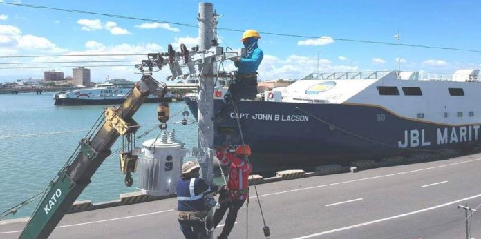 Ship Capt. John B. Lacson will temporarily house frontliners battling the coronavirus disease 2019 in Iloilo City. MORE Electric and Power Corp. has completed energizing it. Among the facilities installed by MORE Power included an electric post, three 75 kVA transformers, a primary line, a service line, and an electric meter.