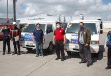 Mitsubishi lends L300s to DOTr, Sta. Rosa City LGU for transport of frontliners