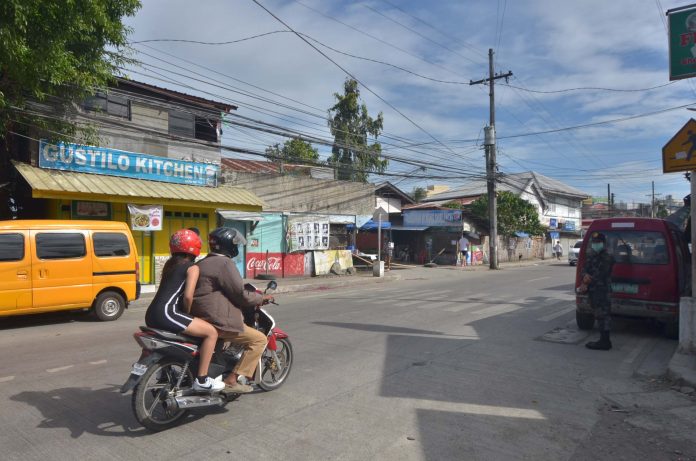 Motorcycle Under the enhanced community quarantine currently being enforced, motorcycles are allowed to transport only one person – its driver. IAN PAUL CORDERO/PN