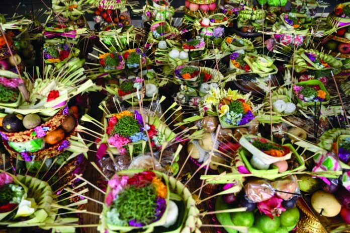 Prayer offerings for Bali's 'Day of Silence' Prayer offerings for Bali's 'Day of Silence', an annual celebration that encourages introspection. AFP