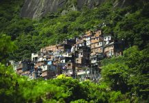 Brazil’s biggest favela seeks foreigner ban on virus fear The Rocinha favela stands out from a hillside in Rio de Janeiro, Brazil, Monday, March 16, 2020. Rocinha, Brazil's largest favela, is home to about 70,000 people as of the latest census. AP