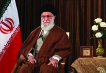 Iran leader refuses US help, citing virus conspiracy theory Supreme Leader Ayatollah Ali Khamenei sits prior to addressing Iran on state television, in Tehran on March 22, 2020. OFFICE OF THE IRANIAN SUPREME LEADER VIA AP