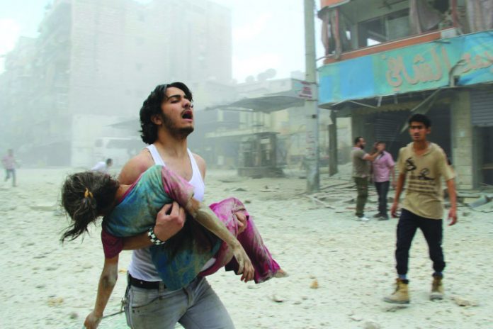 Syria's war Syria's war has killed hundreds of thousands of civilians and displaced millions. AFP