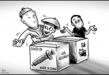 Editorial cartoon for March 31, 2020
