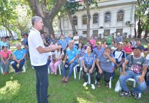 Negrense farmers, fisherfolk get P2-M worth livelihood projects Governor Eugenio Jose Lacson speaks with the farmers and fisherfolk associations beneficiaries during a ceremony that was held at the provincial capitol grounds. More than P2 million worth of projects were turned over to them by the provincial government. PROVINCIAL GOVERNMENT OF NEGROS OCCIDENTAL