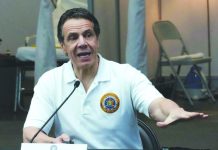 New York reports lowest virus death toll in two weeks Gov. Andrew Cuomo of New York, Unites States, in a March 27, 2020 file image, says 540 people had died in his state of 20 million inhabitants in the preceding 24 hours. AFP