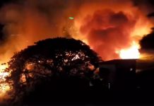 2 grass fires on Easter Sunday Plumes of smoke and flames are seen billowing from a vacant lot in Barangay Q. Abeto, Mandurriao, Iloilo City early morning on Easter Sunday. No one was injured in the fire, according to initial assessment from the Bureau of Fire Protection. CONTRIBUTED PHOTO