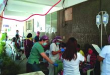 ‘Poisonous’ yam downs 80 Sagay residents Health personnel of the Alfredo E. Marañon Sr. Memorial District Hospital in Sagay City, Negros Occidental attend patients who fell ill after eating linugaw, which contained intoxicating yam on April 10. As of yesterday, the residents were cleared from hospitalization. SAGAY CDRRMO