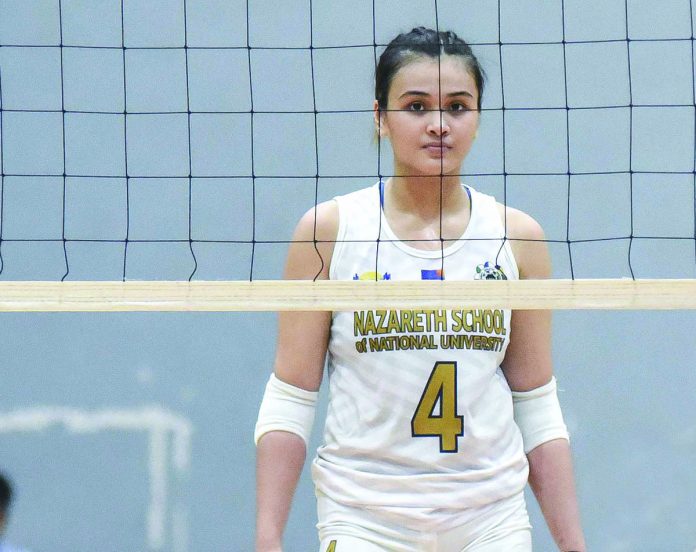 National University (NU) Lady Bullpups star Mhicaela Belen and her seven other teammates swear to still don the same school colors by committing their services to NU Lady Bulldogs ahead of the new University Athletic Association of the Philippines women’s volleyball season. UAAP