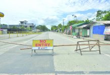 Travel to and from Guimbal, Lambunao restricted due to local COVID-19 transmission A makeshift barricade with no entry sign blocks the entrance to Barangay Tabucan, Barotac Nuevo, Iloilo. The said village was placed under heightened community quarantine after authorities recorded the first coronavirus disease 2019 case of the town. IAN PAUL CORDERO/PN