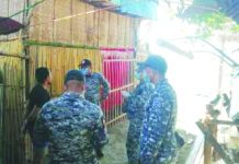 Negros Occidental beefs up coastal border control measures Personnel of the Philippine Coast Guard check the newly-arrived persons in a shoreline village in Manapla, Negros Occidental on April 20 as part of their maritime border control measures. Two persons have been confirmed to have sneaked in this province amid the enhanced community quarantine against coronavirus disease 2019. PCG-NEGROS OCCIDENTAL
