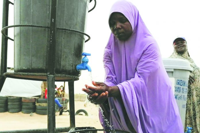 Sanitation at the Bakassi camp for displaced people is basic - experts fear a catastrophe if the coronavirus takes root Sanitation at the Bakassi camp for displaced people is basic - experts fear a catastrophe if the coronavirus takes root. AFP