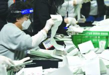 SoKor ruling party wins parliamentary majority South Korea is among the first countries to hold a national election during the pandemic. AFP