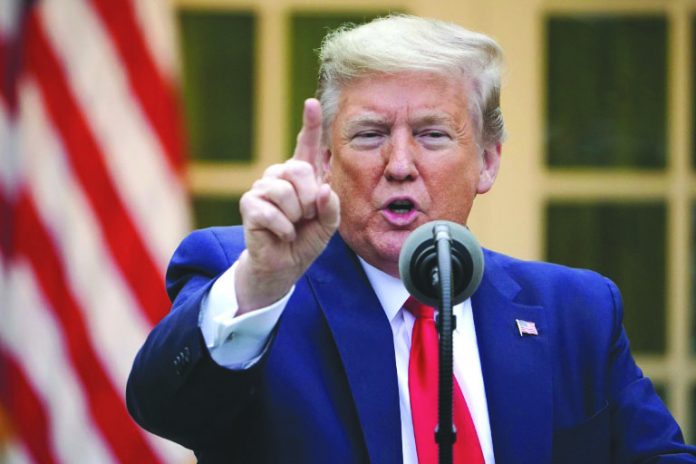 United States President Donald Trump formally announces that the United States will freeze funding to the World Health Organization for “mismanaging” the coronavirus crisis. SAMAATV