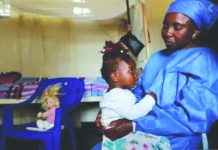 Congo records second Ebola death in days An Ebola survivor who works as a caregiver, takes care of a one-year-old , an orphan whose mother died of Ebola in the Democratic Republic of Congo on Oct. 7, 2019. FILE PHOTO/REUTERS