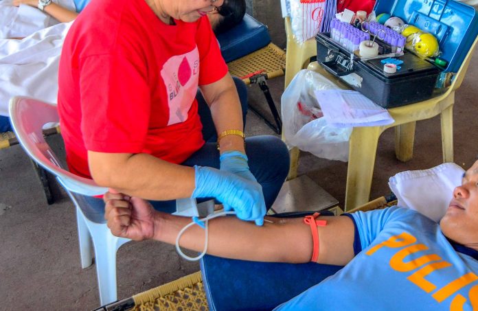 blood donation The Philippine Red Cross in Western Visayas is appealing for more blood donations. Many bloodletting activities have been called off due to the coronavirus disease 2019 pandemic, thereby adversely affecting the supply of blood at the West Visayas Regional Blood Center. PN PHOTO