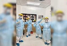 Health personnel of the Dr. Rafael S. Tumbokon Memorial Hospital in Kalibo, Aklan wear personal protective equipment to fight the spread of the coronavirus disease 2019 in the hospital’s COVID Ward. AKLAN PROVINCE