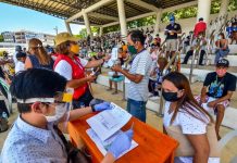 More Iloilo City beneficiaries of the national government’s Social Amelioration Program get their cash assistance from the city government’s social welfare personnel at the Iloilo City Freedom Grandstand. The city government has until May 10, 2020 to complete the distribution of the monetary aid. IAN PAUL CORDERO