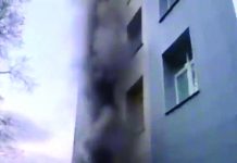 Fire strikes Moscow virus hospital; 1 killed