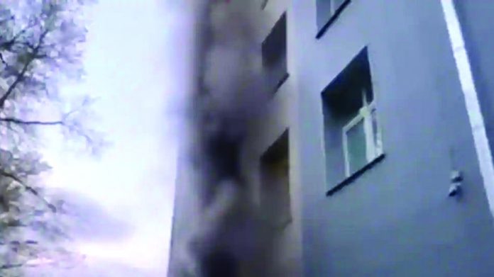 Fire broke out at a hospital in Moscow