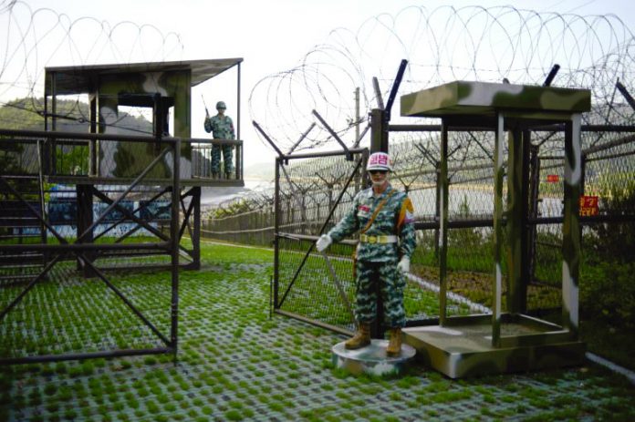 World 1 The Demilitarized Zone dividing North and South Korea is one of the most fortified places in the world. AFP